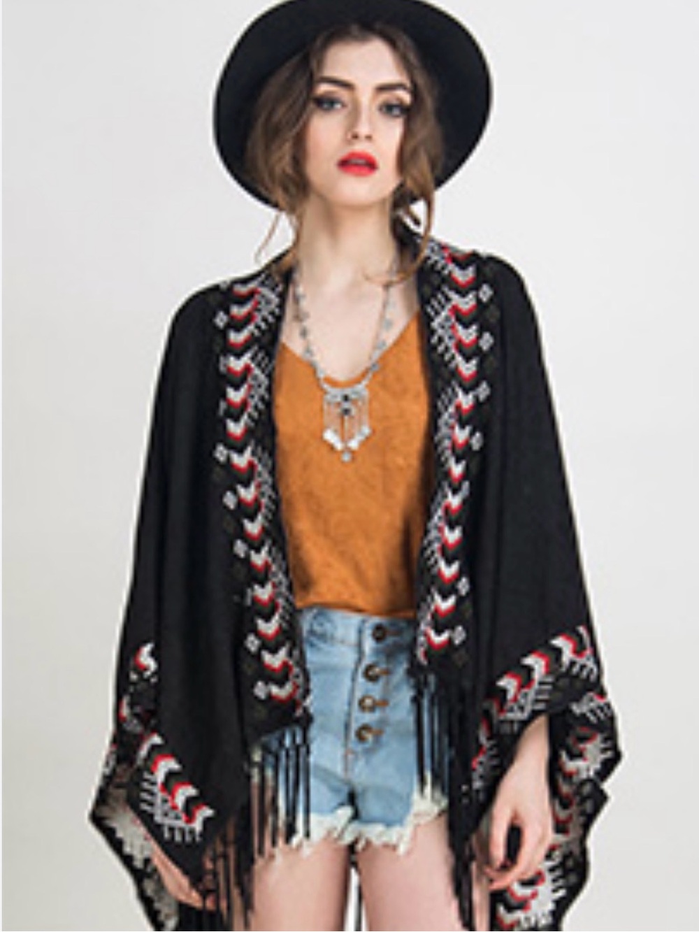 ⭐️POL Fringed Mineral Washed Kimono⭐️